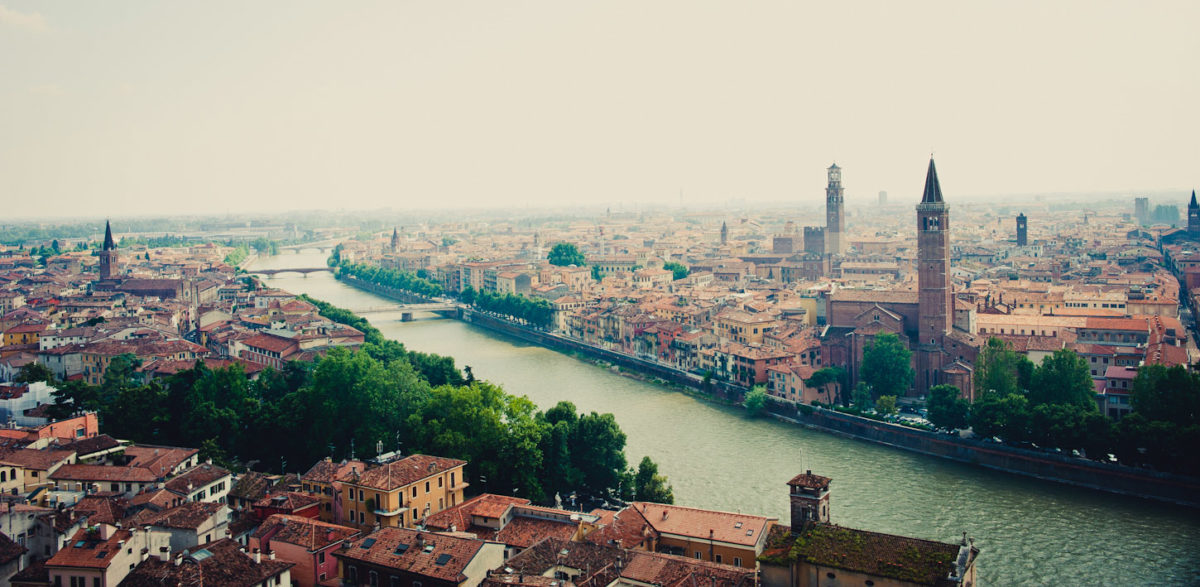 View from Piazzale Castel San Pietro - Verona, Italy